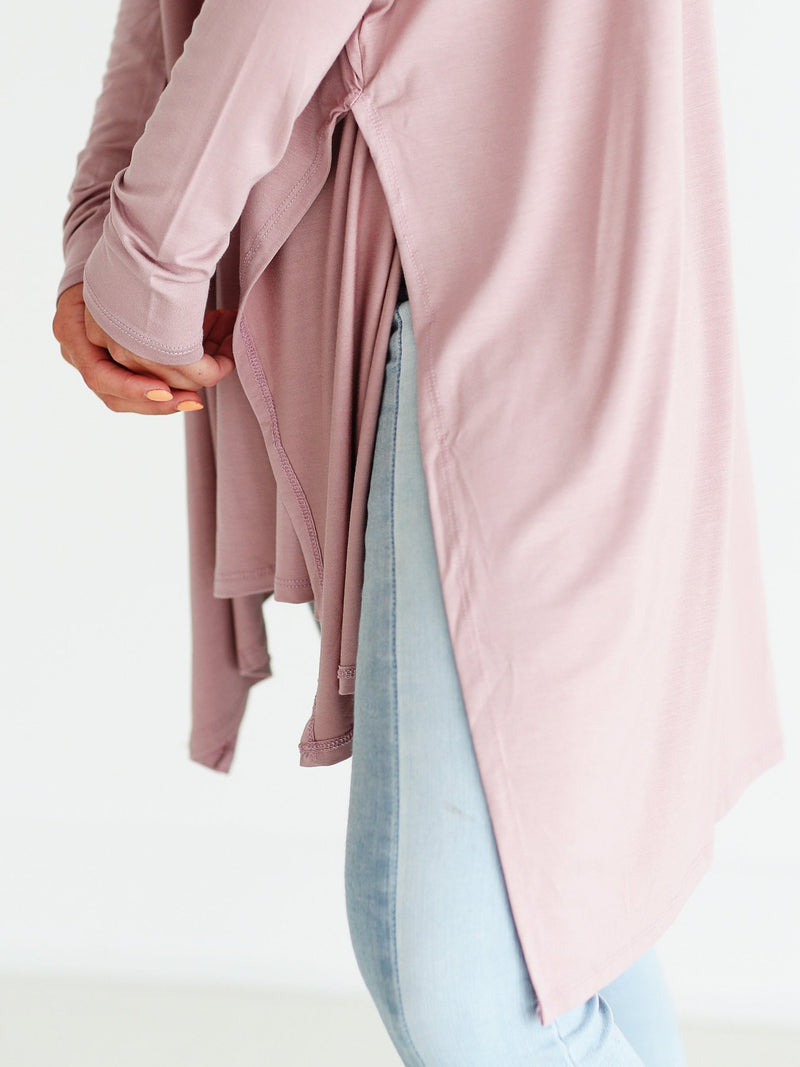 MAUVE DLMN OVERSIZED TEE